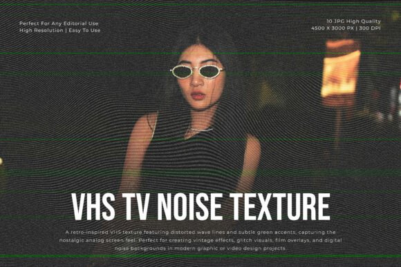 10 VHS TV Noise Texture: Capturing Analog Soul for Modern Design