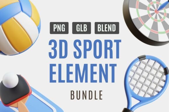 3D Sport Fun Pack: Elevate Your Design Game