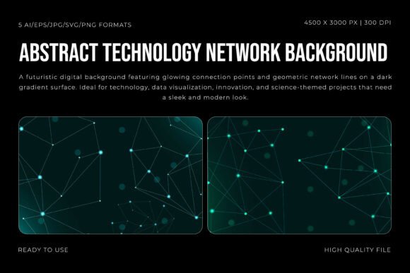 Abstract Technology Network Backgrounds: A Visual Toolkit