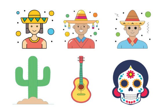 Cinco De Mayo Celebration in Mexico Icon: A Festive Design Asset