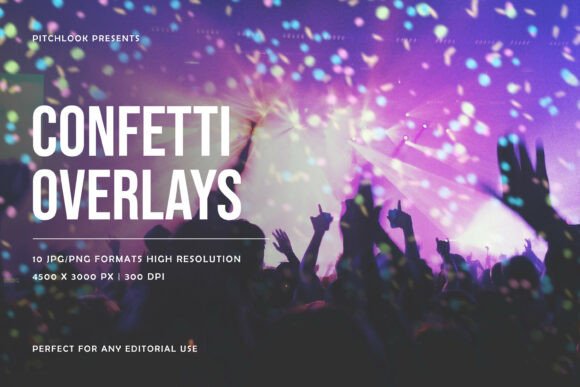 Confetti Party Overlay Collection: Adding Dynamic Energy to Visuals