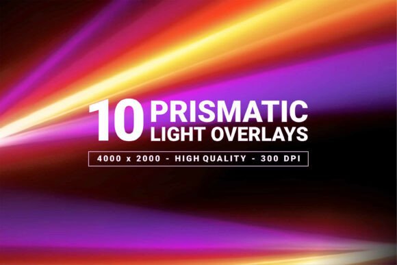 Elevate Your Visuals: 10 Prismatic Light Overlays for Dynamic Design