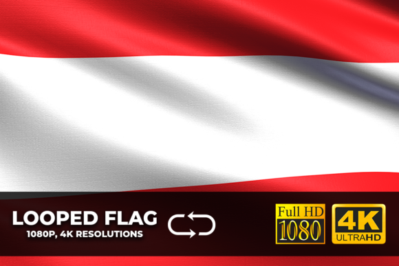 Elevate Your Visuals with the Austria Looping Flag 4K Asset