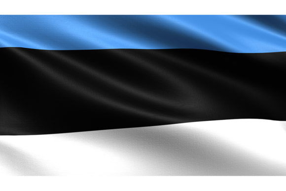 Estonia Flag: Elevating Projects with Waving Fabric Texture