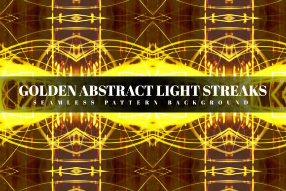 Golden Abstract Light Streaks: A Pattern for Dynamic Design