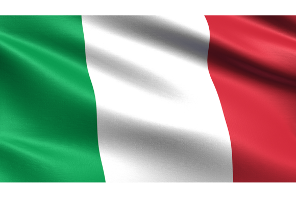 Italy Flag, Waving Fabric Texture: A Realistic Asset for Creatives