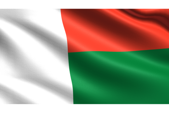 Madagascar Flag: Waving Fabric Texture for Realistic Designs