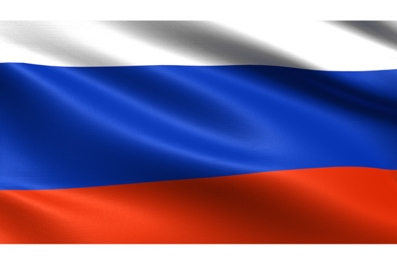 Russia Flag Waving Fabric Texture: Realistic Design Asset