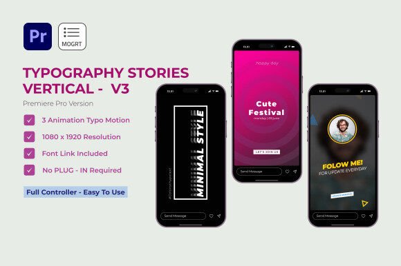 Typography Stories V3: Dynamic Text for Premiere Pro