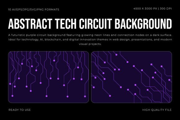 Unleashing Futuristic Energy with Abstract Tech Circuit Backgrounds